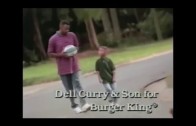 Steph Curry as a child stars in Burger King commercial with father Dell