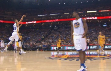 Steph Curry hits a half court buzzer beater vs. the Pacers