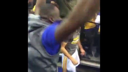 Steph Curry hits sideline shot much to Draymond Green’s enjoyment