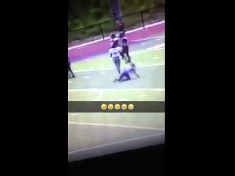Youth football player gets body slammed twice