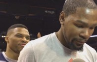 Russell Westbrook trolls Kevin Durant in interview about SB50