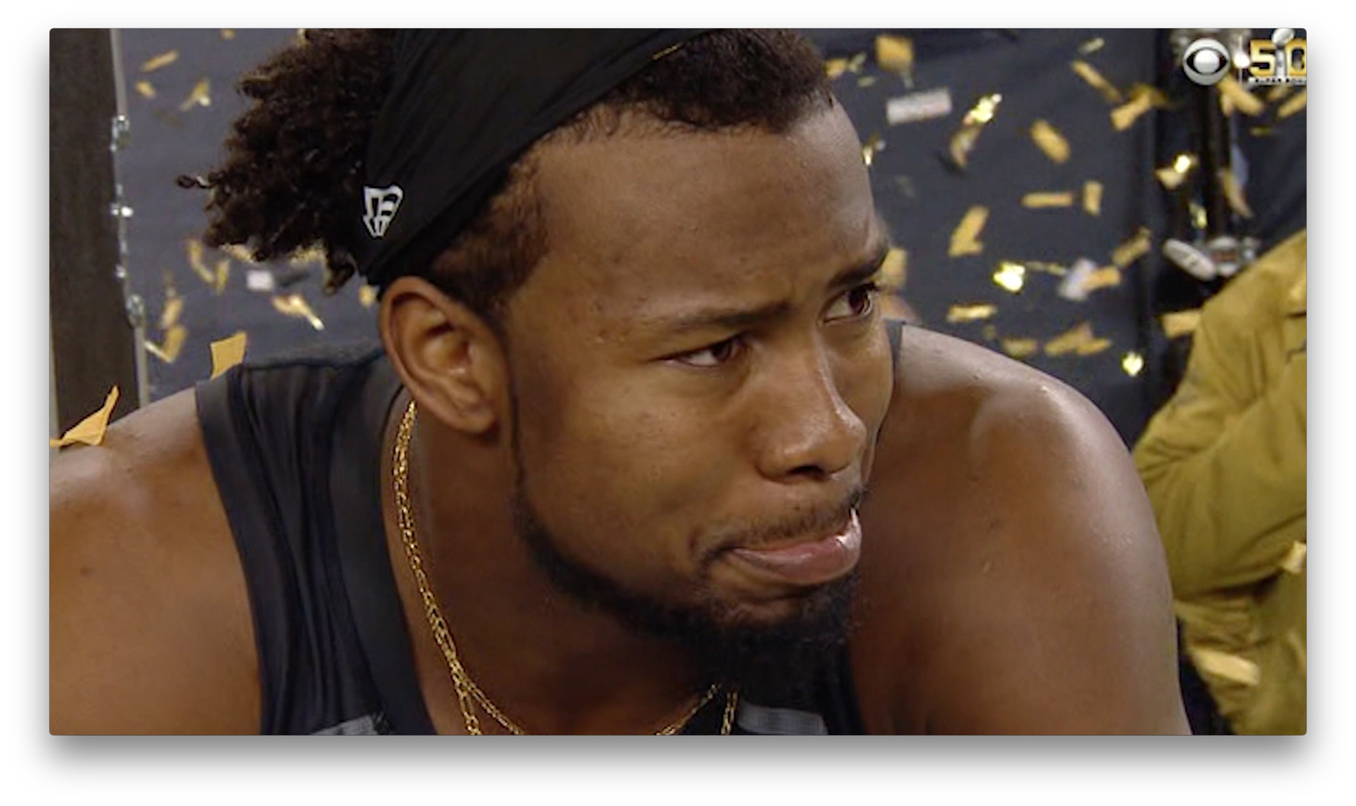 Josh Norman in tears after losing Super Bowl 50