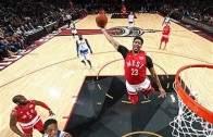 Anthony Davis throw down a major alley-oop slam at All Star