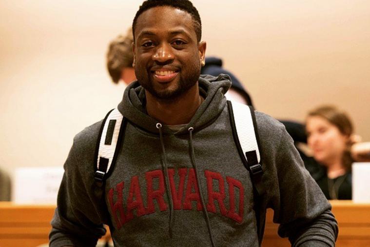 Dwyane Wade speaks to Harvard Business School students