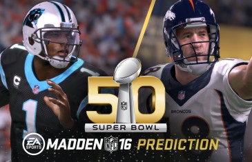 Carolina Panthers win 24-20 in Super Bowl 50 according to Madden