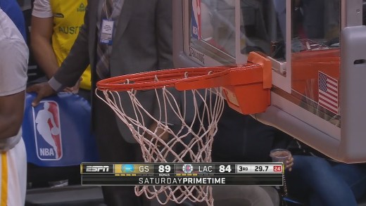 DeAndre Jordan’s slam dunk literally breaks the rim