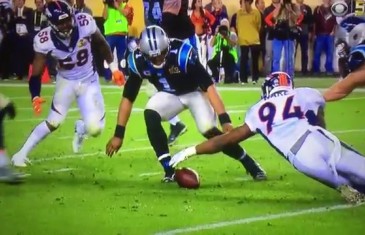 Did Cam Newton make a business decision not going for fumble?