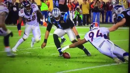 Did Cam Newton make a business decision not going for fumble?