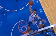 Dwight Powell throws down the massive slam on the Timberwolves