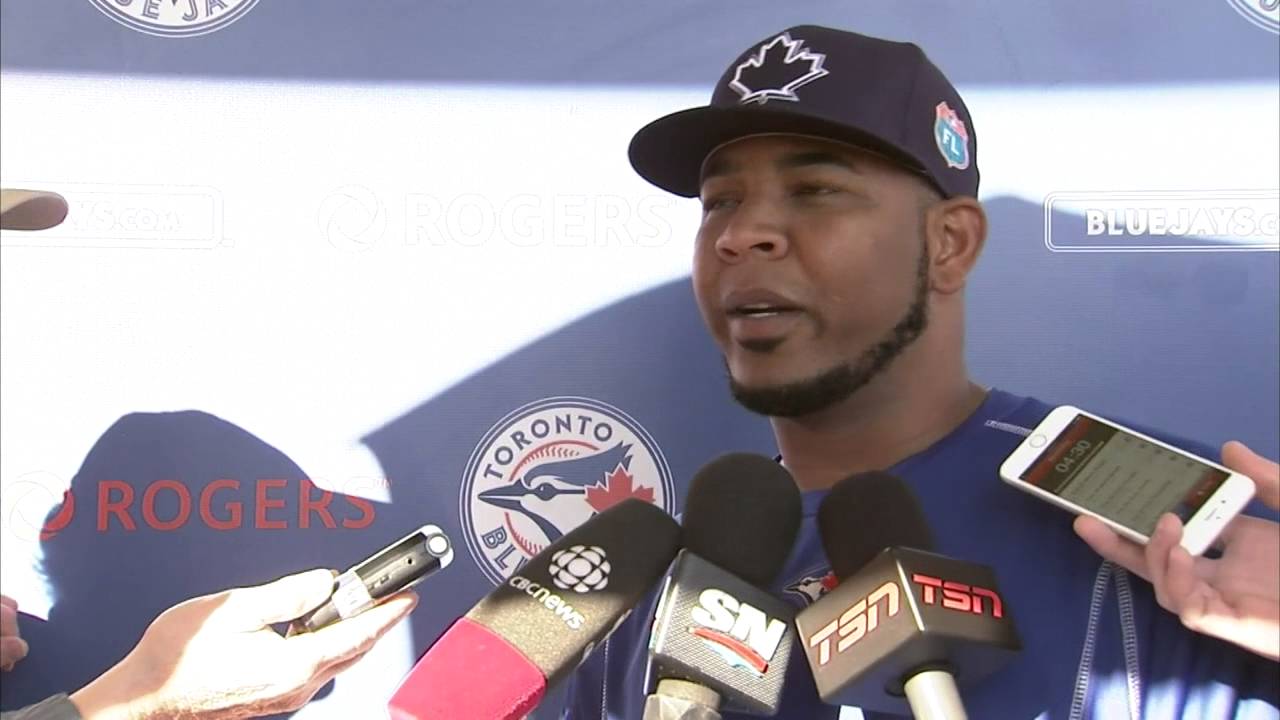 Edwin Encarnacion jokes about contract talks with the Blue Jays