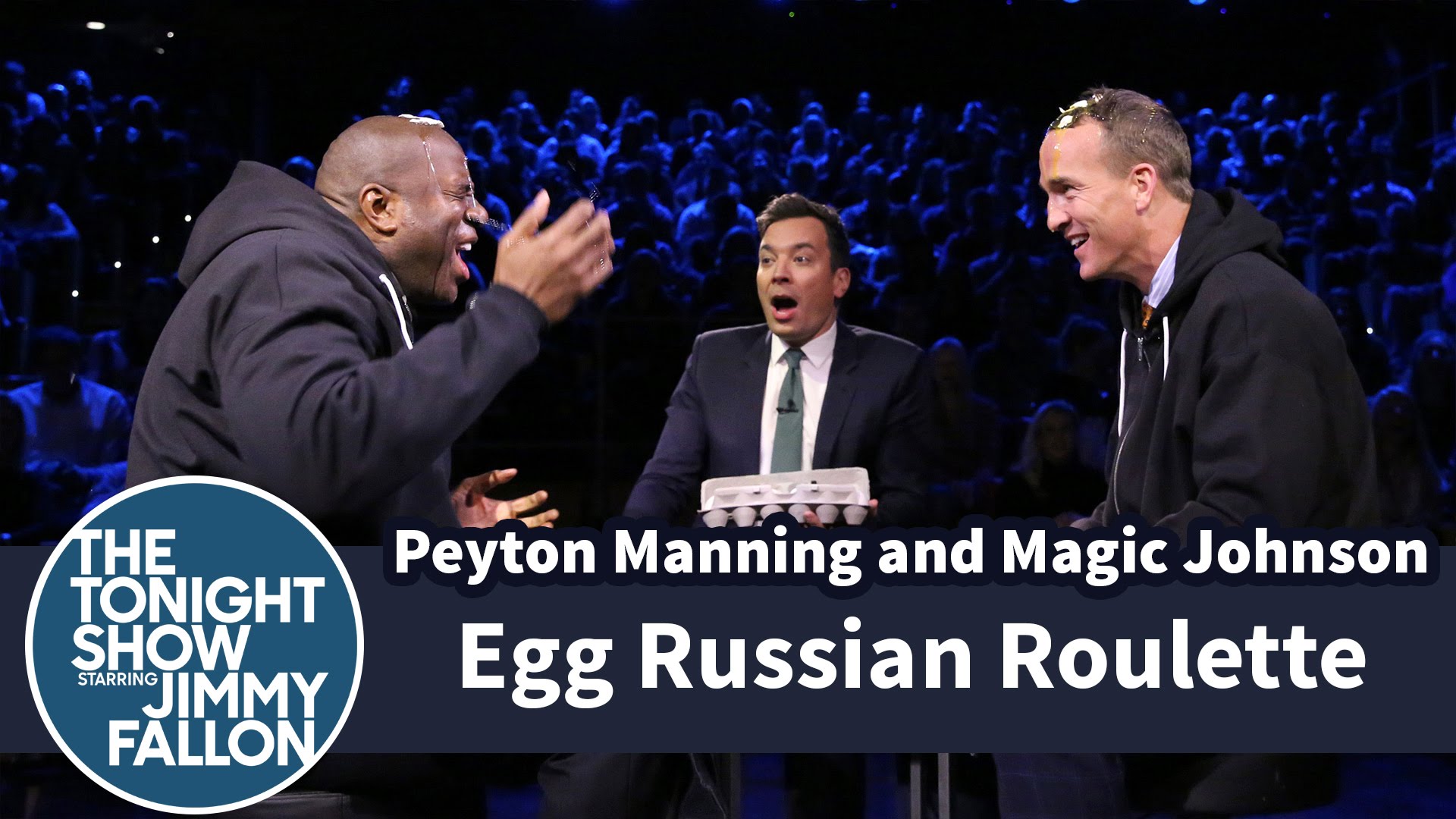 Egg Russian Roulette with Peyton Manning & Magic Johnson
