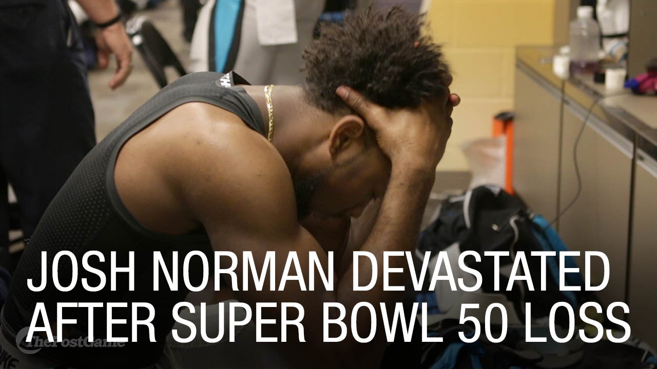 Josh Norman devastated in the locker room after SB50 loss