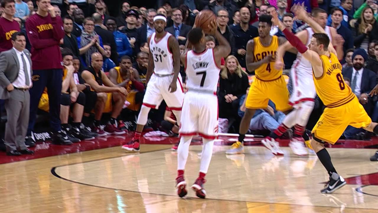 Kyle Lowry hits the game winner vs. the Cleveland Cavaliers