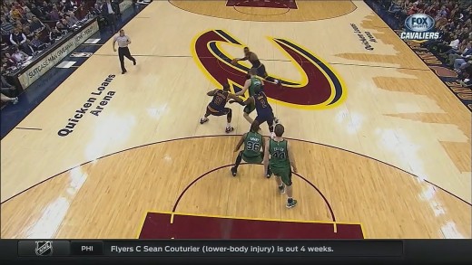 Kyrie Irving & Tristan Thompson with “the wedge” defense