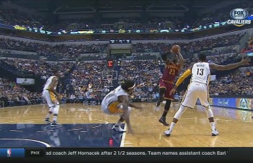 LeBron James drops Jordan Hill & hits the jumper