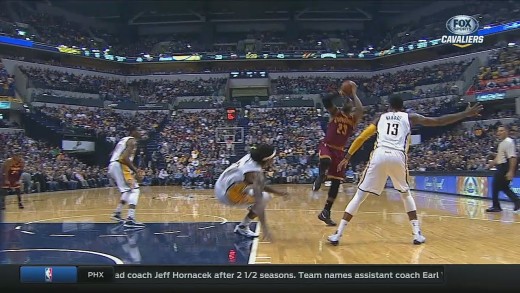 LeBron James drops Jordan Hill & hits the jumper