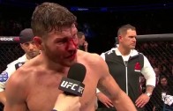 Michael Bisping octagon interview after beating Anderson Silva