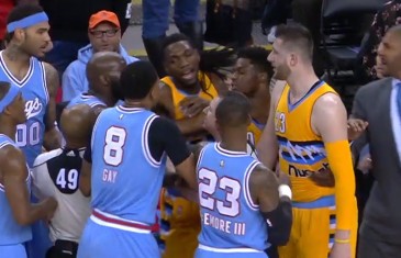 Nuggets & Kings get into a physical altercation