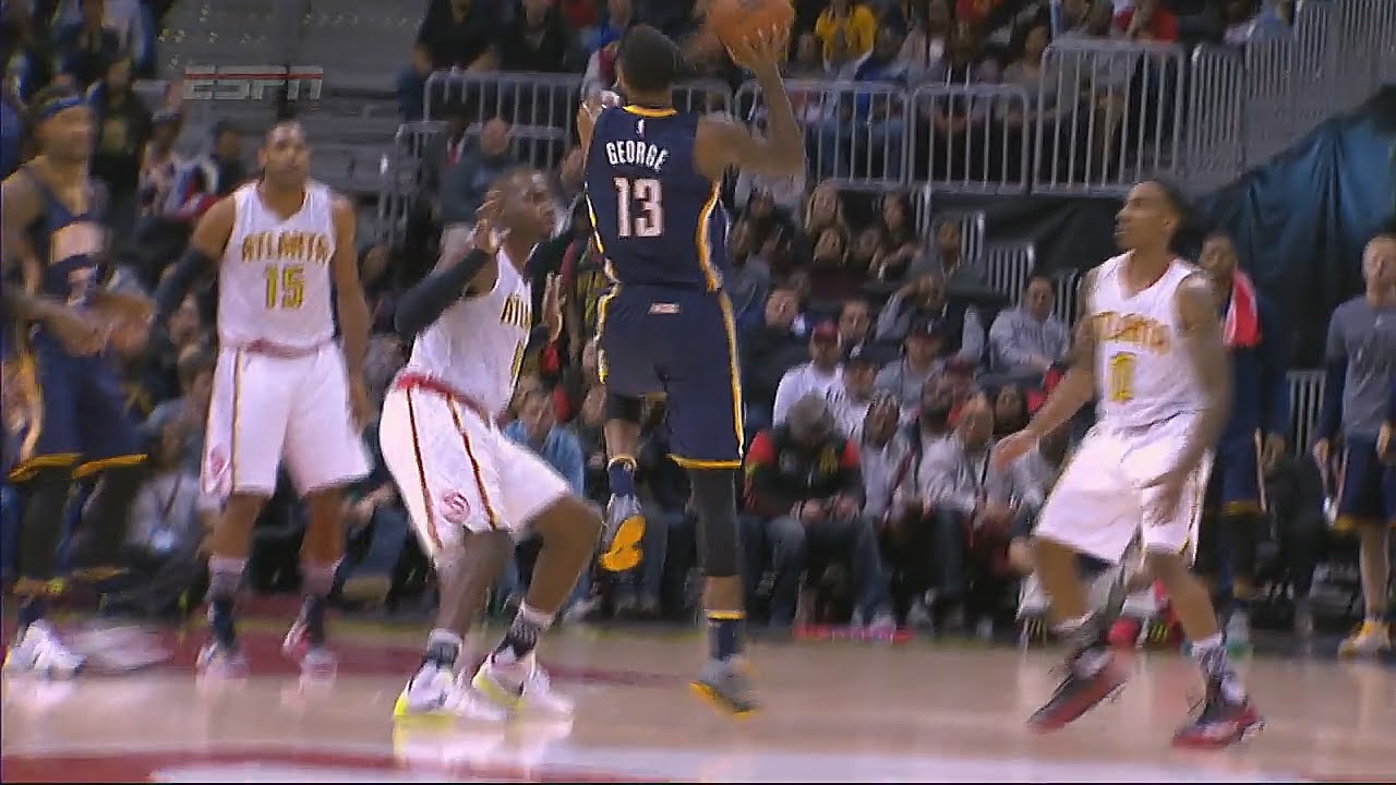 Paul George hits perhaps craziest shot of the year