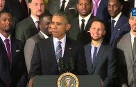 President Obama roasts the Golden State Warriors
