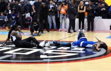 Snoop Dogg & 2 Chainz took a center court rest mid-game for scoreboard controversy