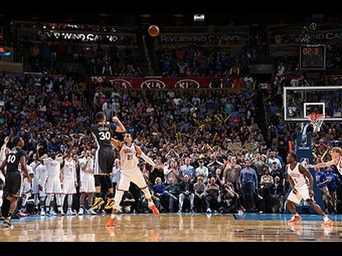 Stephen Curry buries the game winning 3 ball in OT