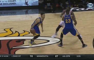 Stephen Curry hits the dagger 3 ball in Miami