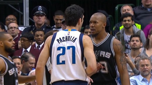 Zaza Pachulia & David West get into face to face altercation