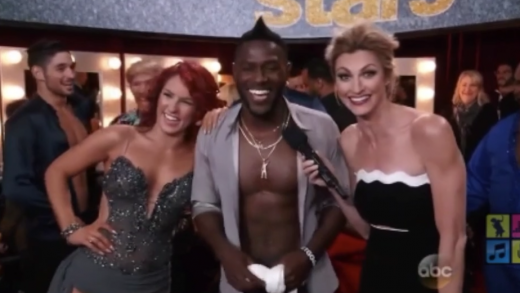 Antonio Brown makes a boner joke on Dancing With The Stars