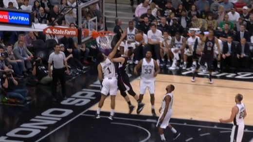 Austin Rivers failed dunk attempt vs. the Spurs