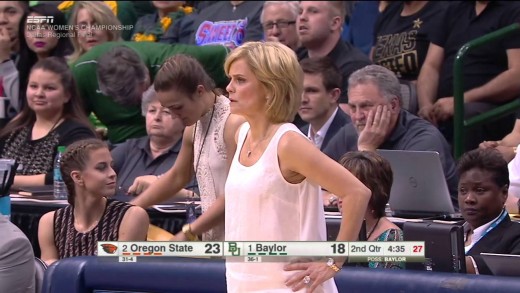 Baylor women’s coach throws jacket in a fit of a rage