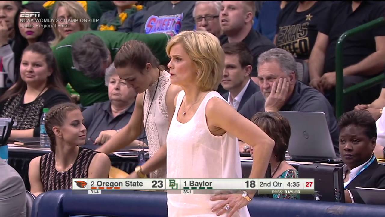 Baylor women's coach throws jacket in a fit of a rage