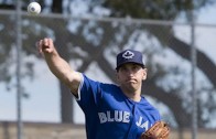 Blue Jays pitcher Pat Venditte explains how he became a switch pitcher
