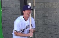 Brewers’ Brett Phillips gets clowned on for his laugh by his teammates