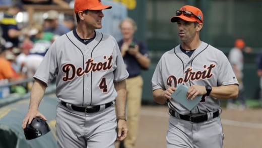 Jim Harbaugh joins the Detroit Tigers coaching staff for the day