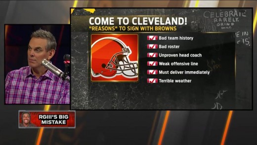 Colin Cowherd on why RG3 should have signed with the LA Rams