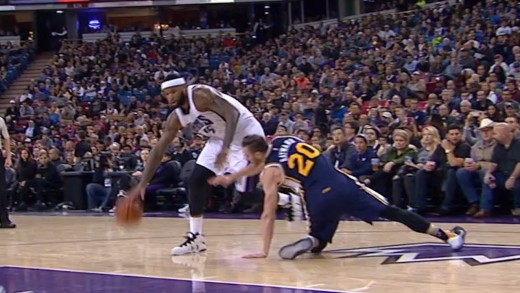 DeMarcus Cousins breaks Gordon Hayward’s ankles