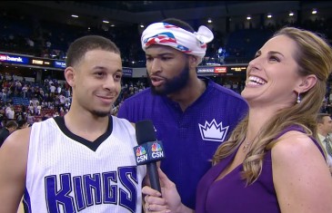 DeMarcus Cousins trolls George Karl through Seth Curry video bomb