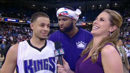 DeMarcus Cousins trolls George Karl through Seth Curry video bomb