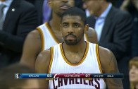 Did Kyrie Irving foul Dirk Nowitzki on this play?