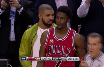 Drake helps to force 5 second inbound violation for Raptors