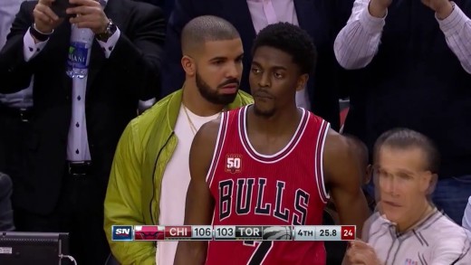 Drake helps to force 5 second inbound violation for Raptors