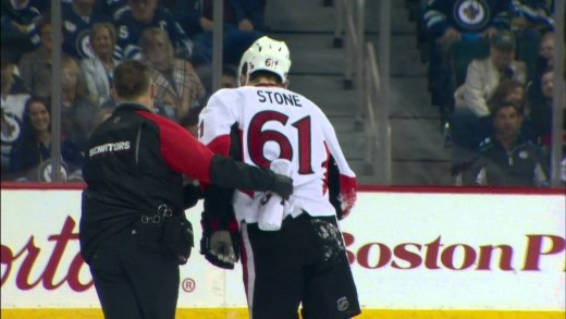 Dustin Byfuglien absolutely smokes Senators’ Mark Stone