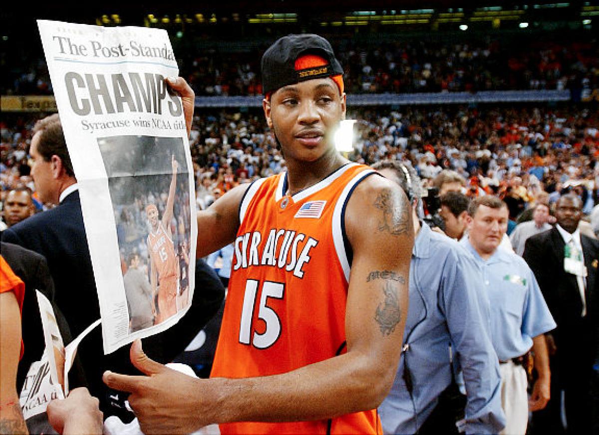 Carmelo Anthony fired up over Syracuse advancing to Final Four