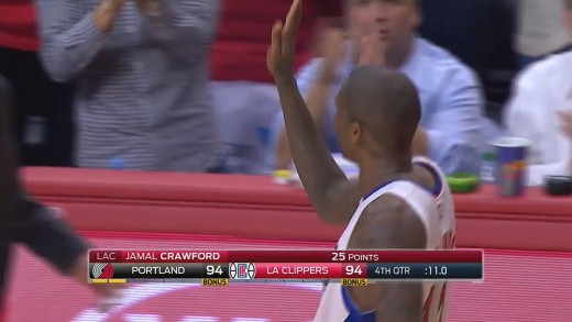 Jamal Crawford hits clutch game tying 3-pointer