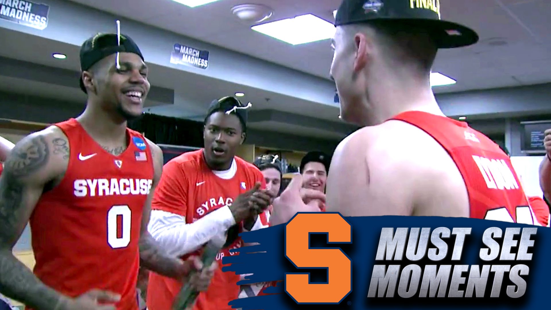 Jim Boeheim gives locker room speech to Syracuse after advancing to Final Four