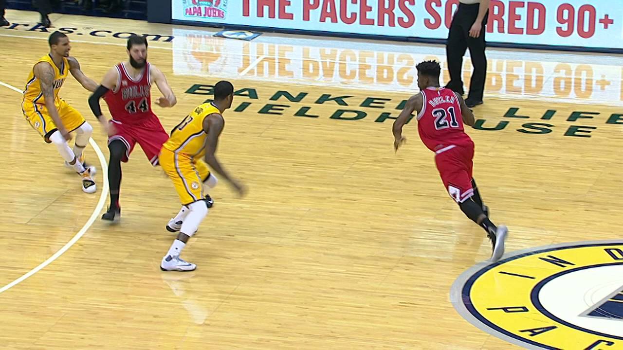 Jimmy Butler hits the game winner on the Pacers