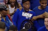 Kansas’ Wayne Selden’s dunk causes hilarious reaction by his uncle