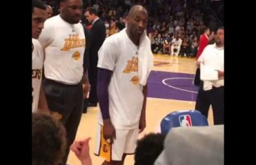 Kobe Bryant says “let’s beat the shit out of them” during Warriors game