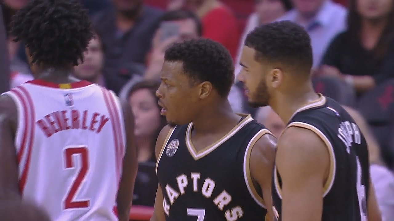 Kyle Lowry ejected by Patrick Beverley complaining?